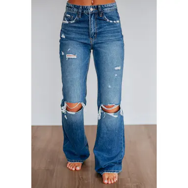 Thea Flying Monkey Jeans - Dark Wash