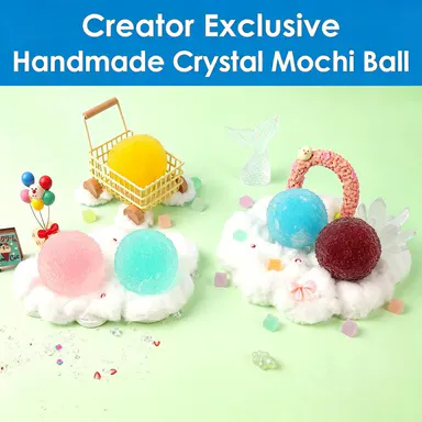 (Shipping Included) Pawtoto Handmade Crystal Mochi Ball Sensory Toy, Stress Relief Toy, Fidget Toy, Creative Activity Gift for Teens & Adults