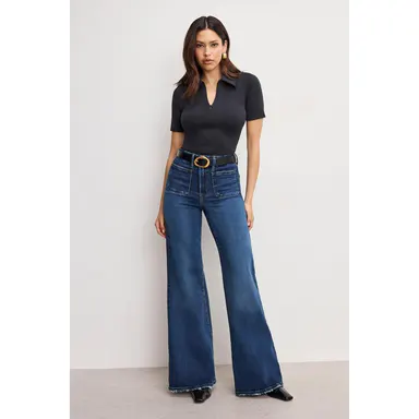 GOOD WAIST PALAZZO JEANS | INDIGO511