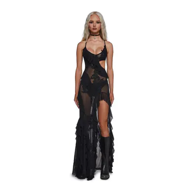 Rebel Mon Amour Maxi Dress - Black