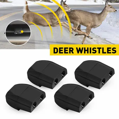 4PCS Deer Whistles Animal Warning Whistle Safety Trucks Cars RVs Motorcycles USA