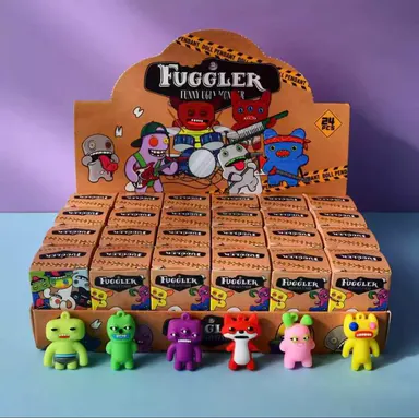 24 Pcs Cute Monster Keychain Mini Figure Doll Set - 3.5cm Whimsical Keychain Accessory, Bag Charms, Mini Gifts, Party Favors for Kids, Easter Basket Stuffers
