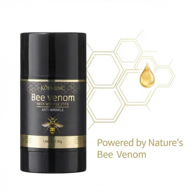 Retinol & Bee Venom Extract 30g Solid Neck Wrinkle Stick - Firming Lift Body Care for Adults, Hydrating, Elasticity-Boosting, Line-Reducing Portable Anti-Aging Skincare for All Skin Types,travel essentials,sunscreen