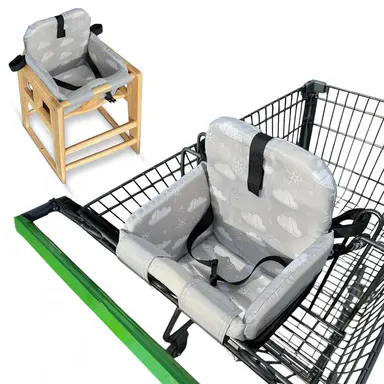 Baby Shopping Cart Seat Cover – Soft Padded Grocery Cart & High Chair Cover, Washable, Portable & Easy to Install, Perfect for Shopping, Restaurants & On-the-Go sohochic sohochic sohochic sohochic