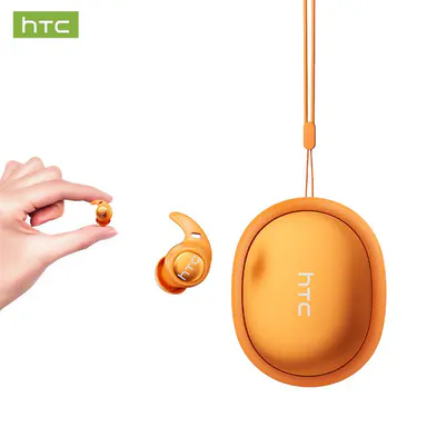 HTC NE76 In-Ear Invisible Flat Bluetooth 6.0 Headset - Noise Cancellation, Bass Noise Reduction, No Ear Pressure for Side Sleepers, Remote Control, Sleep Quality Improvement, Built-In Bluetooth Wireless Headphones