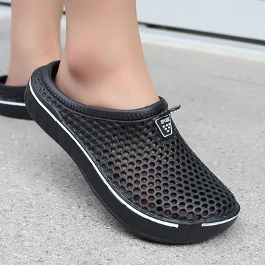 Unisex Quick-Dry Mesh Slip-On Mules - Lightweight EVA Walking Shoes, Breathable Mesh Fabric Anti-Slip Slippers for Garden Tasks & Outdoor Wear,back to school,back to school haul