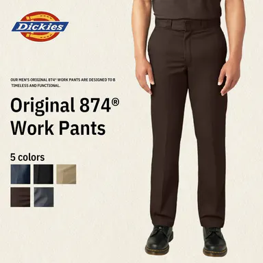 Dickies | Original 874® Work Pants, Workwear, Menswear Plain Classic, Coverall-Inspired Style, Comfortable, Easy Care, Wrinkle-Resistant, Timeless Classic
