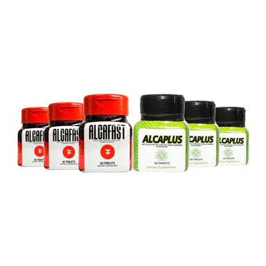 ALCAFAST + ALCAPLUS 3-Pack | Daily Digestive & Wellness Routine | Natural Lifestyle Supplements