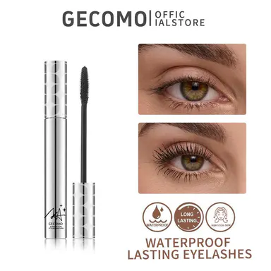 GECOMO Waterproof Thickening Mascara, Long-Lasting 24-Hour Wear for Voluminous and Well-Defined Lashes, 24-Hour Wear Mascara, Makeup Products,back to school