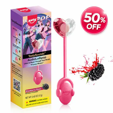 TastySounds Audio Lollipop Candy Gift – Heart-Shaped Music Lollipop, Sweet Strawberry & Berry Flavors, Cute Tech Candy, Romantic Creative Gift, Individually Wrapped Surprise-10
