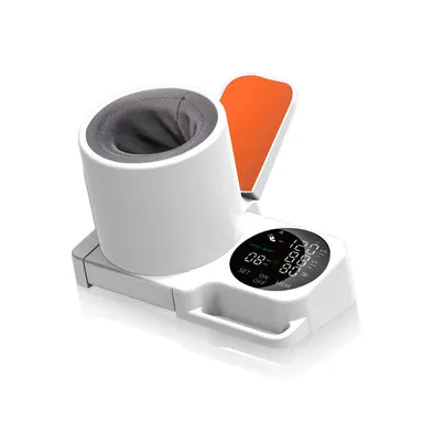 Ziqing Arm-in Upper Arm BP Monitor, Medical Grade ABS Smart Home Health Device, High Accuracy, 1-Touch Measurement, Easy-to-Read LED Screen, Auto-Fit Wide Range, 99x2 Reading Memory, Consistent Fit Rechargeable Type-C Battery, Reduces Battery Waste,family