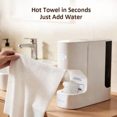 Livefull Smart Towel Warmer CL01 – Instant Warm Towels, 55°C Spa Heat, Auto Dispense, Smart Voice System