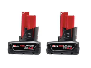 Milwaukee 48-11-2460 M12 REDLITHIUM XC6.0 Battery 1 or 2 Pack