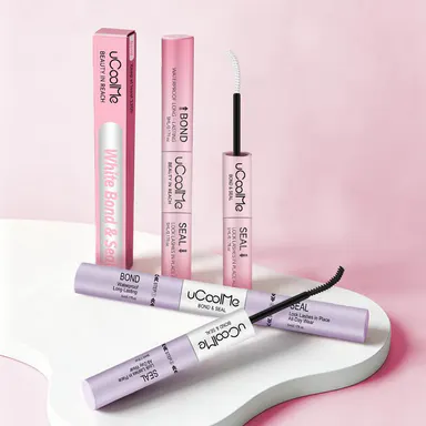 2-in-1 Lash Bond and Seal Beauty Products, Strong Long-Lasting Hold Waterproof Eyelash Glue, for Lash Cluster, Individual False Eyelashes & Adhesives Extensions,sunscreen,back to school