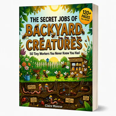 Claire Monroe - The Secret Jobs of Backyard Creatures for Kids Ages 6–10 (FULL COLOR) | An Illustrated Fun Animal Encyclopedia To Learn About Nature