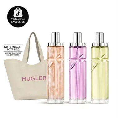 MUGLER | Starlicious Fragrance Mists Collection | Berry Licorice, Pistachio Praline, Pineapple Musk | 75ml (2.5 oz) | Discovery Set 3 x 10ml