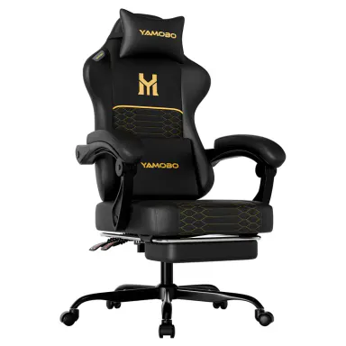 Adult Dual-Purpose Video Game Chair - Ergonomic Office Gaming Chair with Back Support, Extra-Thick Durable Waterproof PU Leather, Silent Swivel Casters, 100-135° Reclining, Footrest for Office & Gaming Use