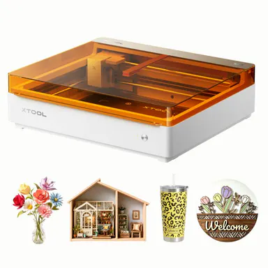 xTool M2 Series Color Craft Laser Cutter & Engraver - Full-Color CMYK Inkjet, 10W/20W Diode Laser, DIY Engraving Machine, Cutting Capability, Class 1 Safety Enclosed Design, For Diverse Materials