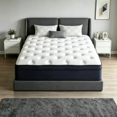 sohochic Medium Firm Memory Foam Mattress with Independent Springs - 10/12/14 in Sizes for King Size Bed Bedroom, Halloween Decor Compatibility, Modern Interior Design, Pressure Relief, Motion Isolation, Firm Edges