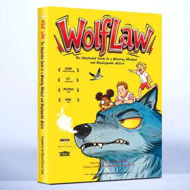 Wolf LAW Teen Adventure Illustrated Manga Book Series - Winning, Cultivate Wolf Spirit, Forge Courage & Strong Mindset, Humanities & Social Sciences Cartoon Psychology & Relationships Books