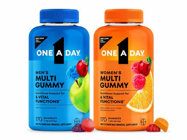 One A Day Men's + Women's Multivitamin Gummies Daily Wellness Support 340ct Bundle
