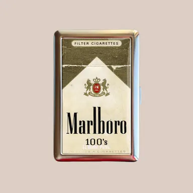 Vintage Style Metal Slim Card Case,Secure Snap Closure, Art Deco Design Ultra Compact Wallet for Men Women