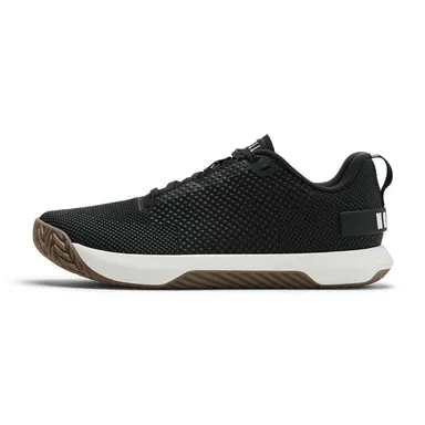 NOBULL Men's Outwork Flex Shoe in Jet Black Classic White Gum - OG Strength Training Shoe, Durable Gym Trainer, Lifting Sneaker
