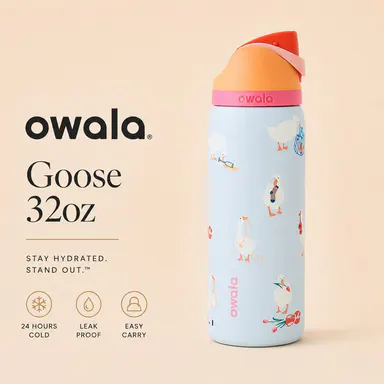 Owala FreeSip Goose 32oz Limited Edition Leak-Proof Stainless Steel, Water Bottle