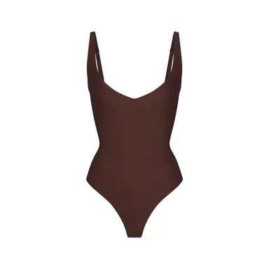 SKIMS BODY CORE SCULPT PLUNGE THONG BODYSUIT