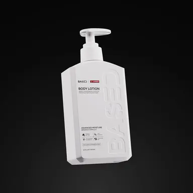 BASED Body Lotion | Amber Scent | Advanced Moisture Binding, Deeply Nourished, Visibly Radiant | Simple, Effective, BASED.