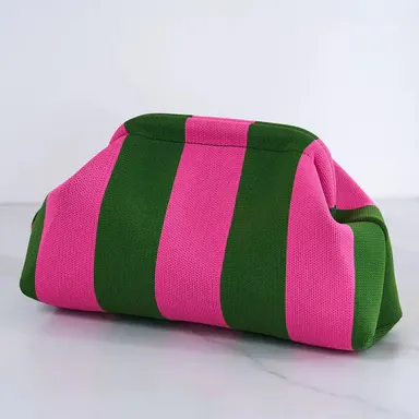Women’s Crochet Clutch Bag – Lightweight Woven Cloud & Dumpling Design Ruched Knitted Fashion Purse, Gifts For Women, Handbags For Women
