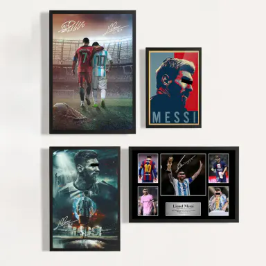 Football Star Poster Decor, Lionel Messi Poster, Perfect Gifts Of Messi Fan, Messi 10, Home Bedroom, Dorm, Office, Living Room, Boy Room Wall Decor