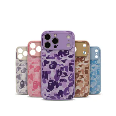 APE Protective Camo Streetwear Shockproof Phone Case for iPhone 17 Pro Max,16,15,14,13,12,11 Pro Max & Samsung Galaxy S23FE/22/23 - Impact Resistant Hard Case with Dispersion Tech, Flexible Rubber Liner, Glossy Finish, Durable Phone Accessories Gift, Ipho