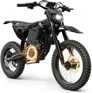 QRONGE X1 Spark eBike - Unisex All-Terrain Mountain Bike with All-Terrain Tires, 4500W Mid-Drive Motor, 60V 28.8Ah Battery, 60 Mi Range, 50MPH Speed, Suspension, for Adults & Teens, Bicicleta Electrica bicicleta electrica