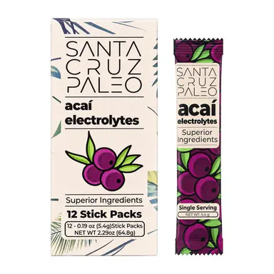Electrolyte Powder Sticks (12 Servings) - Flavored Electrolyte Hydration Drink Mix Sticks - Himalayan Pink Salt, Sea Salt, Magnesium Glycinate, Potassium Chloride, Sugar Free