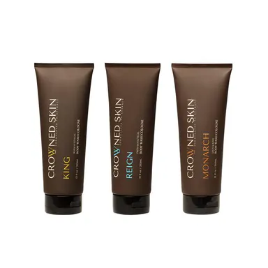 Crowned Skin Cologne-Infused Body Wash - King, Reign, Monarch - 3 Pack