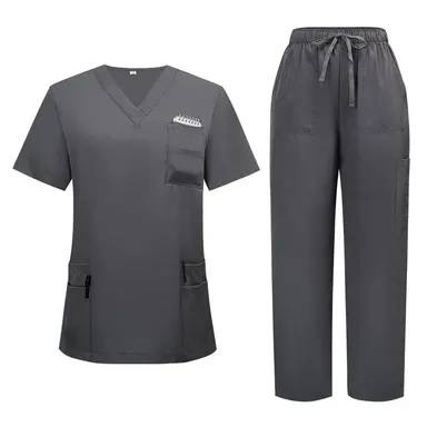 New Arrival Scrubs Sets for Women, Medical Uniform Set with Scrub Top & Straight Leg Pants, Durable for Nurses, Hospital Operating Room & Daily Work Training