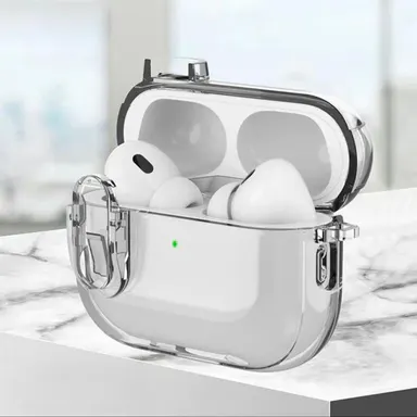 Transparent Protective Case with Detachable Ear Pads for Electronic Devices