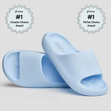 Comfrt | Marshmallow Slides | Comfy Slip On Shoes with 1.4\"\" EVA Cushioning
