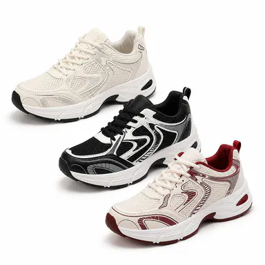 Women’s Chunky Sneakers - Breathable Mesh, Lightweight Women’s Running Shoes for Casual Walking & Sport Activities, Women's Sneakers, Sneakers For Women