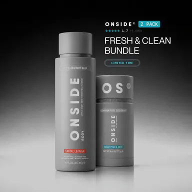 ONSIDE Fresh & Clean Bundle | Aluminum Free Deodorant and Deep Clean Body Wash