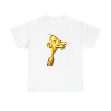 Neegy Cartoon Head Graphic T-Shirt - All Seasons Multi-Size Sports Top with Single Pattern for Sports, Outdoor Activities