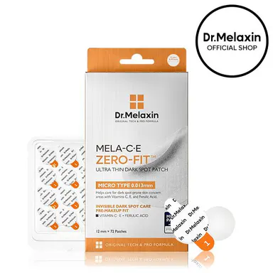 [Dr.Melaxin Official] Mela-C·E Zero-Fit Ultra Thin Dark Spot Patch | Post Blemish Mark Patch with Vitamin C & Niacinamide | 72ct