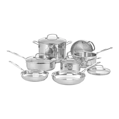 CUISINART Chef's Classic 11pc Stainless Steel Cookware Set