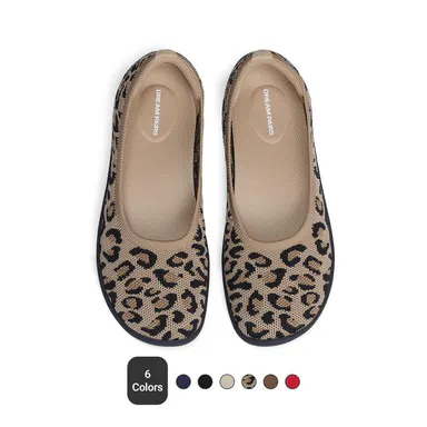 DREAM PAIRS Women's Ballet Wide Toe Flats | Arch Support, Comfort Barefoot, Knit Breathable, Anti-slip Flats Walking Shoes,sohochic