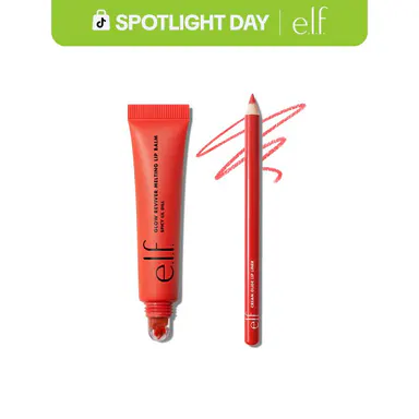 e.l.f. Build Your Dill-icious Lip Duo - Pickle Glow Reviver Melting Lip Balm and Cream Glide Lip Liner Duo