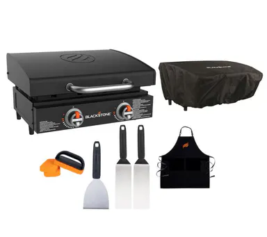 Blackstone 22\" Omnivore Tabletop Griddle with Hood Bundle